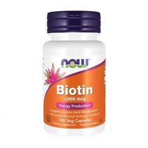 나우푸드 비오틴 1000 mcg 100 베지캡슐, 6병, 100정