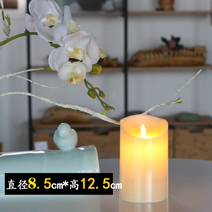 케이크캔들 usb충전 led전자 양초 램프흔들리는 복사 리얼모조 결혼식 고백 로맨틱 술집 인테리어 안내등, T17-충전 눈물흘리는 7.5스커트 5종세트