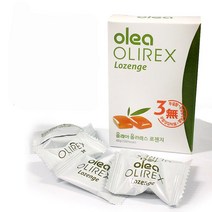 올레아 올리렉스 로젠지 12T 1갑 올리브잎추출물 자일리톨 프로폴리스 비타민함유 무설탕허브목캔디, 1개