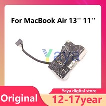 이더리움 채굴기 비트코인 채굴장 가정용 채굴부품 테스트 한 원래 A1466 I/O 보드 USB Macbook Air 용 13, 03 Board and Cable, 03 A1465 13-17 year
