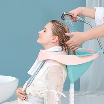 오즈리빙 휴대용 접이식 세발기 머리감기통 장애인 노인 임산부 머리감기