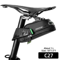 자전거가방 Rockbros 안장 좌석 사이클링 팩 액세서리 방수 온 자전거프레임 가방, C27
