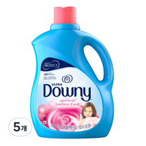다우니 울트라 섬유유연제 에이프릴 프레쉬 본품, 3.06L, 5개