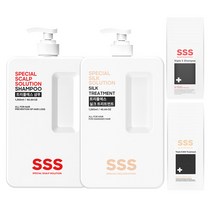 SSS 약산성 탈모샴푸+트리트먼트 1350ml세트/ 샘플(5ml 20개)트리플에스