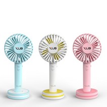 로랜텍 VJJB 손거울 겸용 대용량 휴대용 선풍기, 핑크