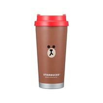 스타벅스 SS 엘마 LF 브라운 텀블러 473ml