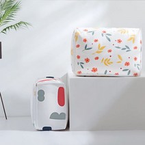 여기슈 이불 보관함 정리함 수납함 패딩 커버 정리파 우치 이불장 보관팩 이사 박스 옷정리함이불 당일발송, 토트무늬 소