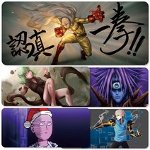 YN 원펀맨 장패드 마우스패드 모음 게이밍 캐릭터 애니 굿즈 주문제작 소품 장식 사이타마 제노스 타츠마키, 사이즈 900x400mm 두께 3mm, 옵션001 원펀맨 마우스패드 장패드 모음