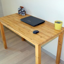다인가구 삼나무 원목책상(도장파인오크) 컴퓨터책상 테이블 통다리 800 1000 1200 1400 1600 1800, 원목책상도장파인오크 800