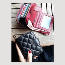 D1s 퀼팅포인트 천연양가죽 여성 고급 반지갑 손가방 R222eaV