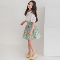 온리 아동 키즈 여아 주니어 꽃무늬 밴딩 스커트 치마