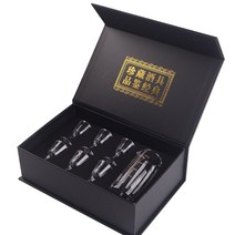 연태고량주 고량주잔6P 바이주 중국술잔, 블랙, 탄환컵
