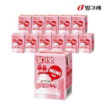 빙그레 딸기맛우유 mini 120ml, 12개