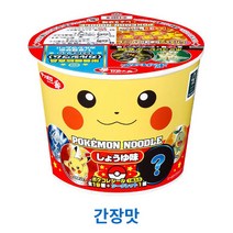 일본 산요 포켓몬 컵라면 12개세트 특가/ 4가지맛/, 간장소스맛 12개(1박스)