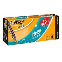 BIC 크리스탈 엑스트라 볼드 볼펜 블랙 두꺼운 굵기 1.6mm 24개입, 1 Count (Pack of 1)_Black