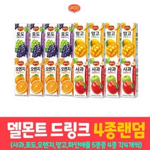 델몬트 드링크 4종랜덤 세트(사과 포도 오렌지 망고 파인애플)