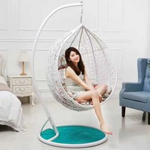 행잉체어 야외그네의자 흔들의자 가정용 베란다 감성, E
