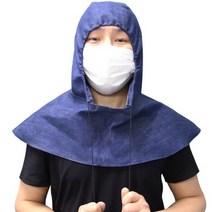 튼튼한 용접 두건 작업 청 용접모자, 1개