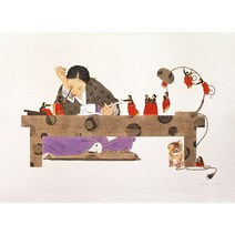 당신이 잠든사이 신선미작가 (평액자포함), 원목관액자