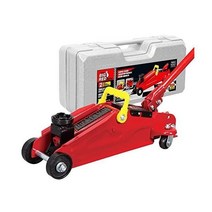 BIG RED TAM82012 토린 유압식 트롤리 서비스/플로어 잭 블로우 몰드 운반 보관 케이스 2톤 4 000lb 용량 레드, Normal