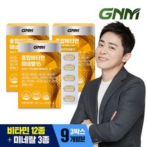 GNM자연의품격 [총 9개월분] 종합비타민 미네랄15 90정 3박스, 상세 설명 참조, 종합비타민미네랄15 3박스