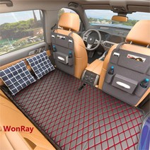 WonRay 자동차 비충전 뒷좌석 접이식 침대 세단 SUV 뒷좌석 침대 매트리스 여행용 매트리스 차량용 잠자기 차내, 워밍업 카베드+빅백+락커백