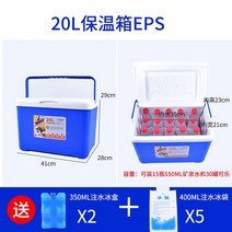 대용량 낚시 아이스박스 캐리어 바다 쿨러 용품 대장 갈치 선상 민물, 20L 블루(두꺼운)+아이스팩 5개 증정,얼음통증정