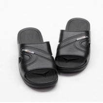 남성 가벼운 사무실 실내화 통굽 검정 슬리퍼