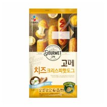 CJ더마켓 회사 간식 점심 메뉴 도시락 반찬 휴게소 음식 브런치 탑티어 고메 치즈크리스피핫도그 감자 찹쌀 모짜렐라 체다 치즈 소시지 340G, 29개