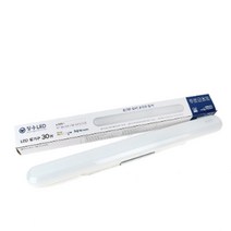 하얀빛 LED 천장일자등 밝은 천정등기구 설치쉬운 형광등, 주광색(하얀빛), 1개