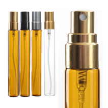 향수 용기 스프레이 공병 투명 브라운 휴대용 화장품 리필용기, PP블랙캡 투명스프레이5ml