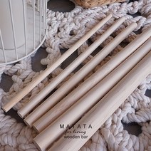 셀프인테리어마켓 목봉 재단 - 스트레칭봉 DIY원목봉 우드봉 나무봉 DIY 목재, 두께 5cm - 길이 30cm