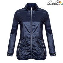 아놀드파마 여성 페브릭 랩 초경량 바람막이 짚업 점퍼 ALM8WU01 NV
