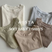아오스타 23년봄 데일리티 유아 아동 키즈티셔츠 아기맨투맨