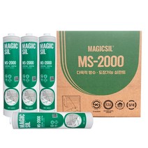 [유니스몰/최근제조품] 오성 MS변성 우레탄 다목적 방수용 실리콘 백색/회색 25개입 1박스, 백색, 1개
