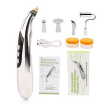 바디 셀룰라이트 마사지기 마사지 펜 얼굴 리프팅 Tens 3 5 헤드 USB 충전식 경락 레이저 펄스, 5head with Gel Box