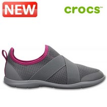 크록스 운동화 39- 203997-07Z Womens Swiftwater Cross-Strap 여성용