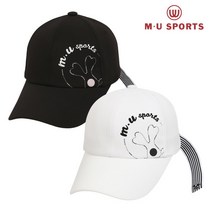 엠유스포츠 프린트 포인트 육각모 MU22133H206, WHT
