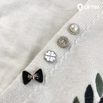 리프팀 레이디 오픈방지 옷핀 매너 브로치 뱃지 단추