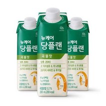 웰라이프 영양보충 뉴케어 당플랜 곡물맛 200mlx30팩 1박스 (스마일팩) 고단백 간식 노인식 영양균형식 체중조절, 17set