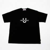 [바보사랑] UNSTOPPABLE 언스탑퍼블 u로고 - 면반팔티