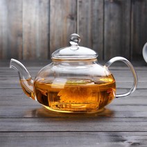 맑은 내열 유리 티포트 400ml 주전자 차망 분위기 차우 차걸음망 차물병 차포트 홍 티팟, 단품