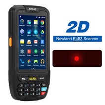 택배스캐너 안드로이드 7.0 PDA 휴대용 데이터 수집기 단말기 와이파이 1D 블루투스 바코드 리더 스캐너, 03 2D NewlandE483_04 EU