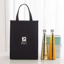 직장인 도시락 보온 보냉 가방 샐러드 런치백, 4직장인런치백-블랙M