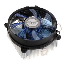 AMD 용 알루미늄 2000RPM 컴퓨터 CPU 쿨러 9cm 냉각 팬 방열판, 90x90x50mm, 블루