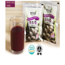 함초롬 순수 100% 천연 과일즙[100ml]포도즙 50팩, 100ml, 200개