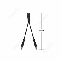 전원분배기 호환 5.5mm 2.1mm DC 전원 분배기 케이블 1 ~ 2/3/4/5/6/8 웨이 5V 12V 24V 어댑터 LED 스트립, 01 type A 15cm_03 5pcs