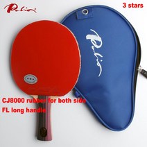 탁구채 경량 탁구라켓 탁구용품 PALIO 3 성급 탁구 라켓 CJ8000 / ak47 고무 스폰지 가방 케이스 원래 탄소 핑퐁, 01 CJ8000 FL