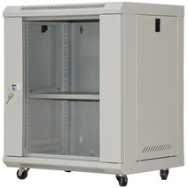 통신렉 전산랙 허브랙 네트워크 캐비닛 사무실 배선함, 유리높이600 너비 530 깊이 400 12u