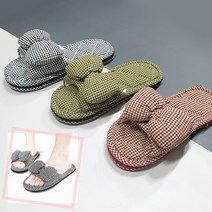리본 삼중 쿠션 세겹 퀼트실내화 3중 3겹 거실 어린이집 선생님 유치원 교사, 블랙